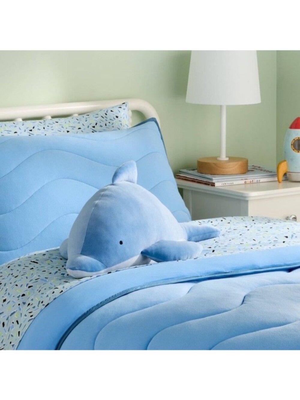 Pillowfort Dolphin Weighted Plush Throw Pillow Kids Stuffed Animal Anxiety Calm